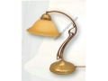 Cream Glass Classic Desk Lamp