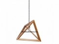Triangle wooden pendant