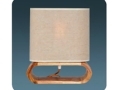 Wood Decorative Cylinder Table Lamp
