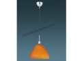 Orange Cone Glass Pendant