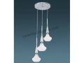 3x Opal Glass Decorative Suspended