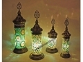 Table Lamp with Green Mosaic Stone