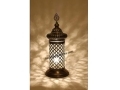 Ottoman Short Wooden Table Lamp