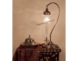 Osmanlı Üçgen Camlı Kuğu Masa Lambası 