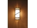 Metal Accented Ottoman Wall Lamp