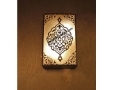 Square Ottoman Embroidered Wall Lamp