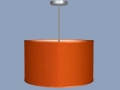 Orange Dupioni Lamp Shade Lamp