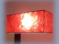 Oblong Fire Pendant Lampshade