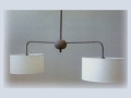 Double White Lampshade Droop