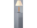 Orange Chrome-Colored Lamp Shade Table Lamp