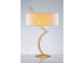 Odessa Bronze Yellow  Lampshade Cylinder Table Lamp