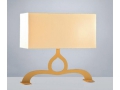 Odessa Bronze Yellow Lampshade Rectangular Table Lamp