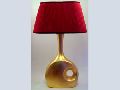Table Lamp Golden Yellow And Red