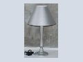 Metallic Gray Wood Table Lamp