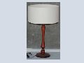 Mahogany Colored Wooden Table Lamp