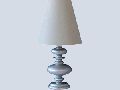 Silver Foil Color Wood Table Lamp