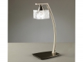 Nezz Satin Nickel Single Table Lamp