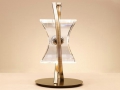 Single Copper Mocro Metal Glass Table Lamp