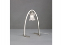 Cassia Single Satin Nickel Table Lamp