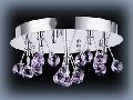 Lilac Crystal Ceiling Fixture