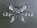The Six Butterfly Chrome Ceiling Light
