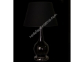 Black Cylinder Glass Desk Lamp