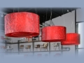 Red Drum Lamp Shade Lamp