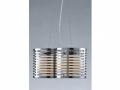 Modern Chrome Chandelier Cage Dual