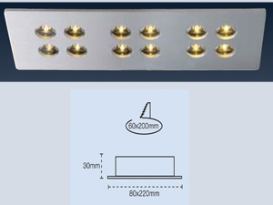 12`li Power Led Sıva Altı Gömme