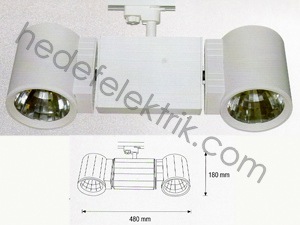 2'li Beyaz İç Mekan Metal Halide