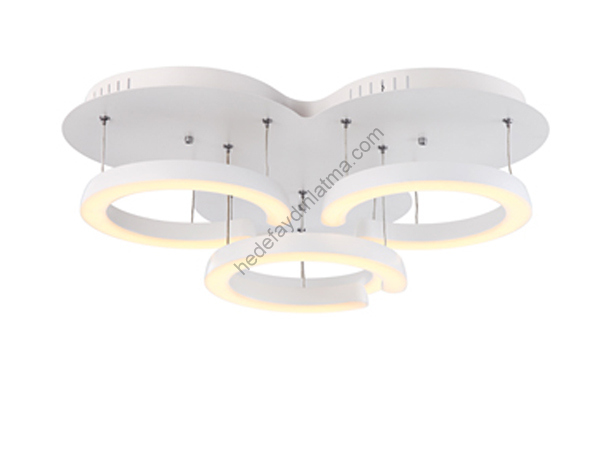 3'lü White Modernn Ceiling Armature