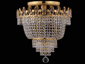 3\'lü Kristal Tavan Armatürü