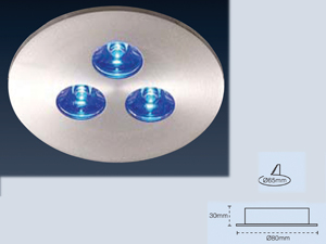 3`lü Power Led Sıva Altı Gömme