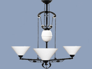 Chandelier with 3-Telma Elevator