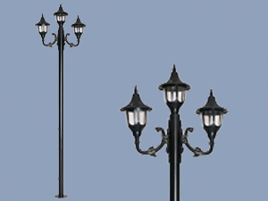 3\'lü Yuvarlak Abs Aydınlatma