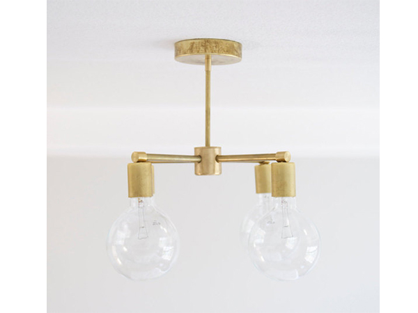 4 Bulb Modern Brass Chandelier