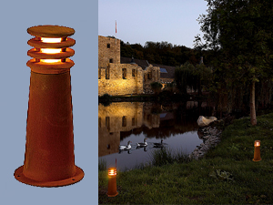 40 cm Rusty Yer Armatürü