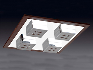 4\'lü Modern Led Tavan Armatür