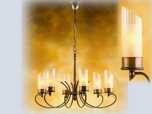 6\'li Antik Marble Avize