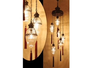 6\'lı Glass Ottoman Pendant