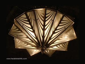 Art Deco Klasik Küçük Boy Tavan Armatürü