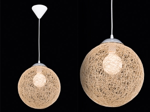 Asmine Patterned Cocoon Round Little Pendant