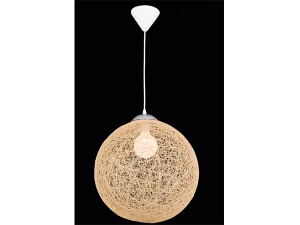 Asmine Patterned Cocoon Round Pendant 