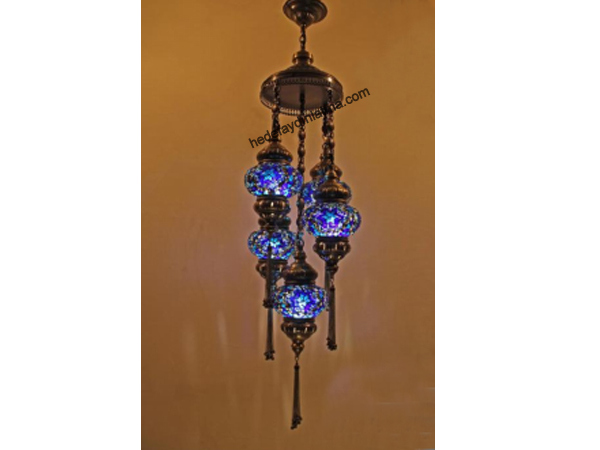 Five Ottoman Mosaic Pendant