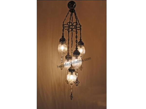 Five-Point Rain Ottoman Suspension Lamp