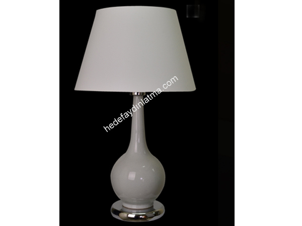 White Glass Classic Desk Lamp