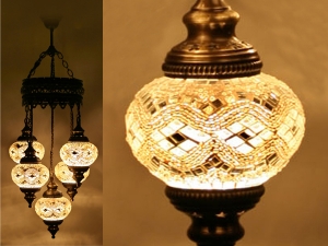 White Mosaik Pendant