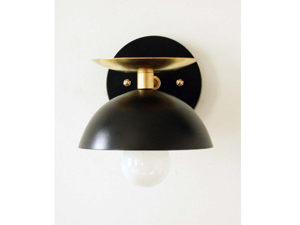 Black Gold Modern Sconce 