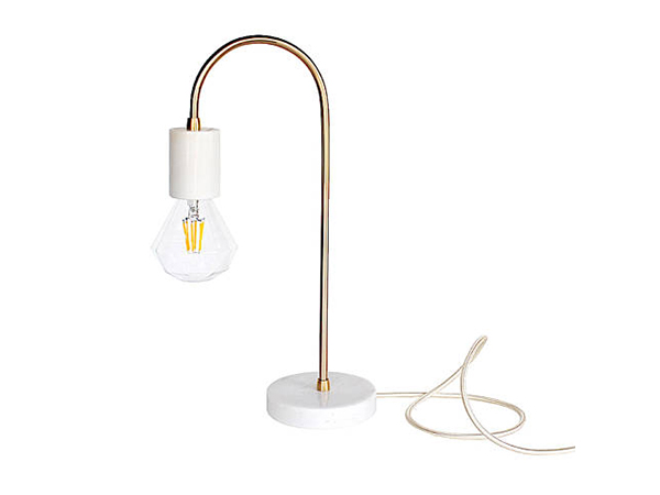 Brass Marble Table Lamp