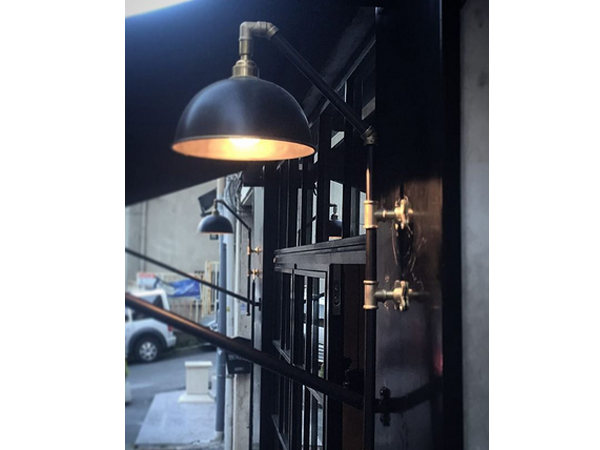 Brass W Sconce